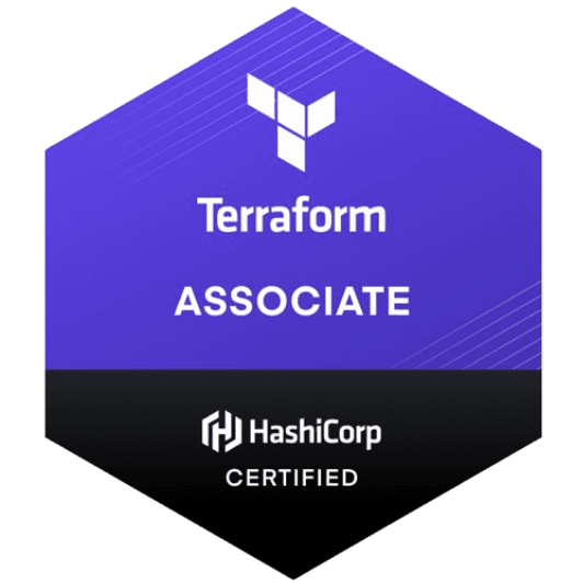 Certification badge: Terraform